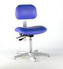 Chair, Ergonomic Chrome-plated Series, with Casters, Star BaseBiofit Engineered Products
